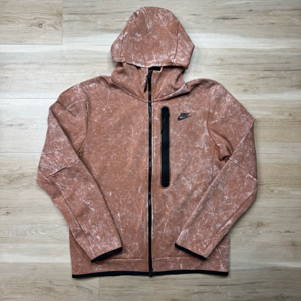 Nike Tech Fleece Washed Full-Zip Hoodie/Jacket -Mineral Clay DM6515-215